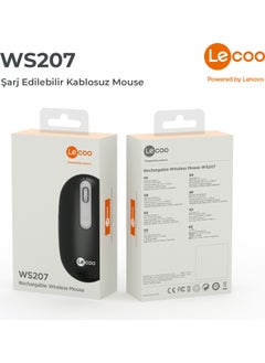 Lenovo WS207 Rechargeable Wireless 1600DPI 4-Button Silent Compact Optical Mouse Black - pzsku/ZEEA799F3CC829F3C6C8FZ/45/_/1740601407/5d05e16b-32c2-43c6-94ed-1263e4fa9364