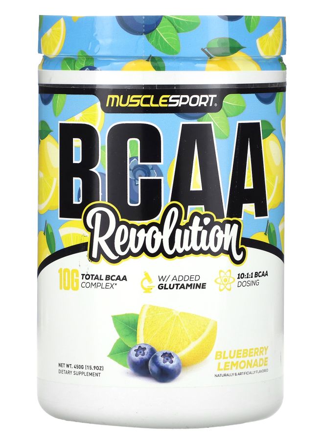 MUSCLESPORT BCAA Revolution Blueberry Lemonade 15.9 oz (450 g)