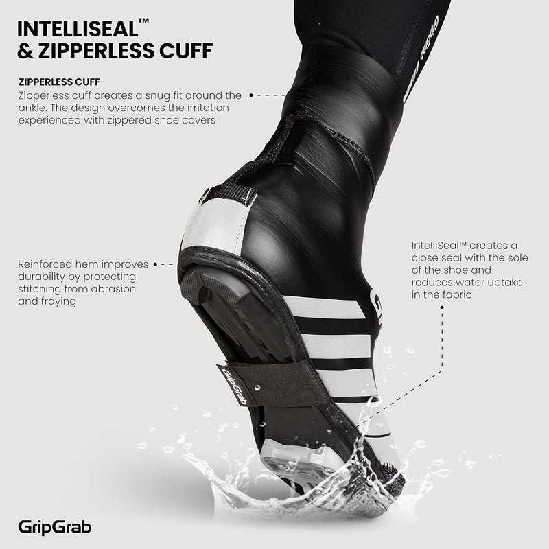 GripGrab RaceThermo Waterproof Winter Road Cycling Shoe Covers Cold Weather Thermal Neoprene Winter Cycling Overshoes - Image 4