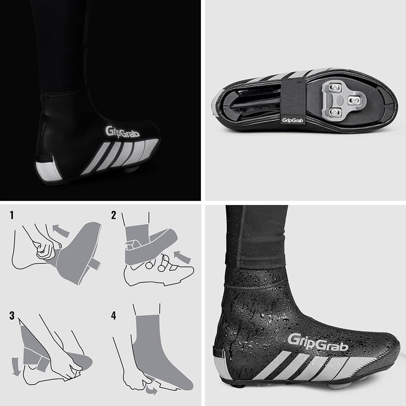 GripGrab RaceThermo Waterproof Winter Road Cycling Shoe Covers Cold Weather Thermal Neoprene Winter Cycling Overshoes - Image 3