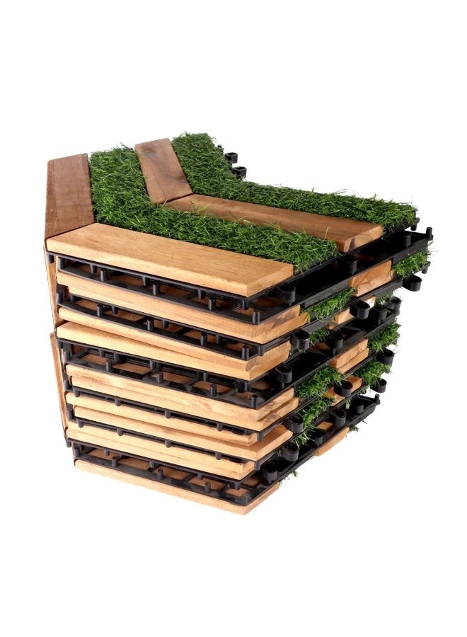 Family Ship Wooden garden tiles - durable and practical outdoor flooring, 12 pieces - Image 3