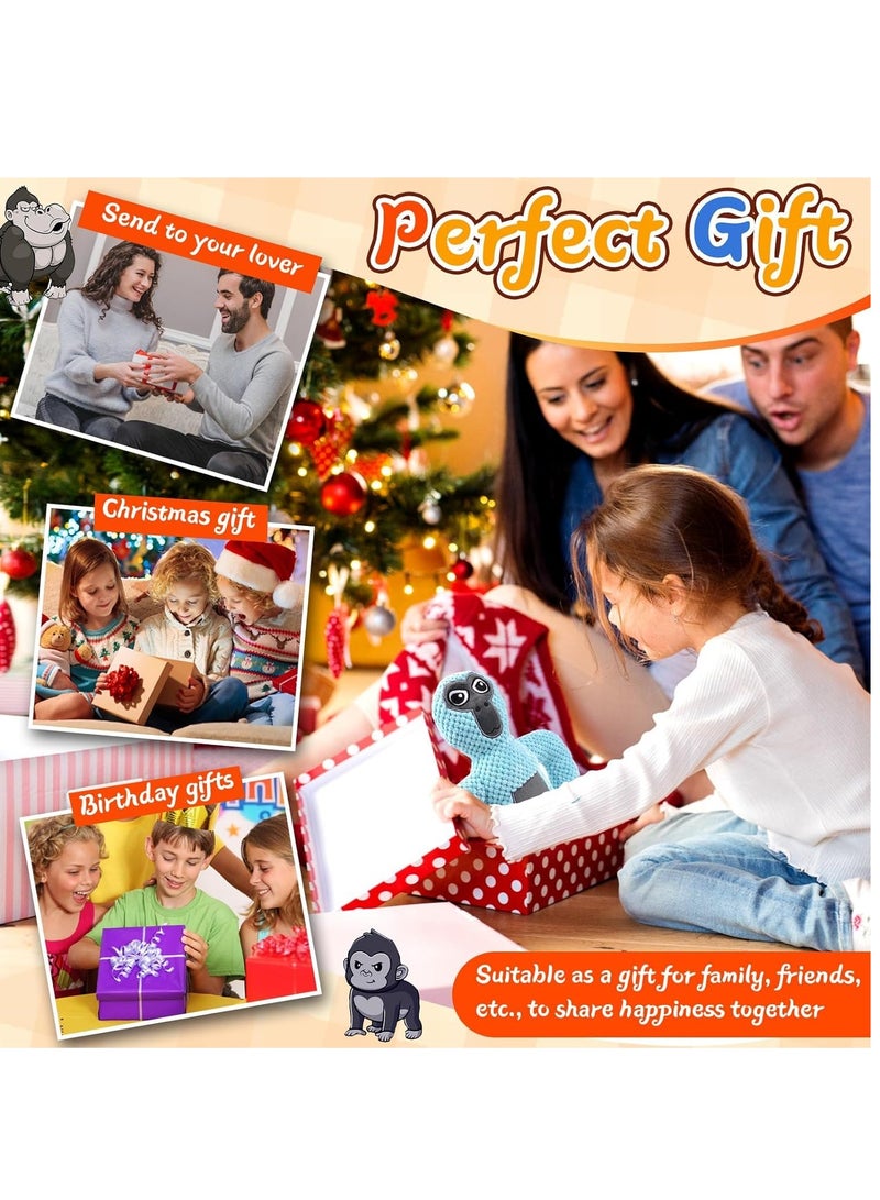 سيوسي ألعاب غوريلا القطيفة، دمية على شكل وسادة من القطيفة مقاس 11 بوصة، هدية ناعمة منفوشة لصديق معانقة، لعبة كرتونية حسية حيوانات محشوة قابلة للاحتضان لكل الأعمار والمناسبات - Image 5