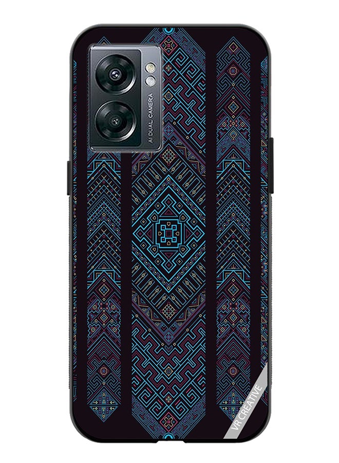 VR CREATIVE Protective Case Cover For Oppo A57 5G Mandala Design Multicolour - Image 1