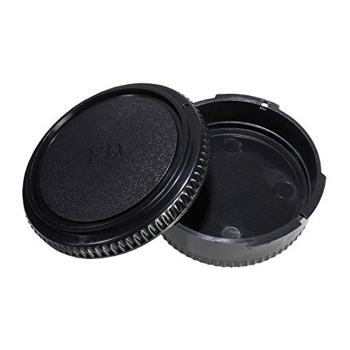 CamDesign Rear Lens Cap & Body Cap Set Compatible with Canon FD Lens fit FL Original FD & FD Lenses w/Canon F-1 FTB FTbn EF TLb F-1n,AE-1 at-1 A-1 AV-1 New F-1,AE-1 Program,AL-1 T50 T70 T80 T90 T60 - Image 2