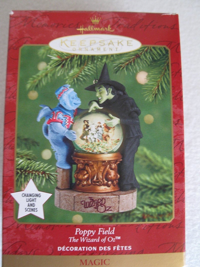 2001 Hallmark The Wizard Of Oz Poppy Field Featuring the Wicked Witch of the West and her Flying Monkey