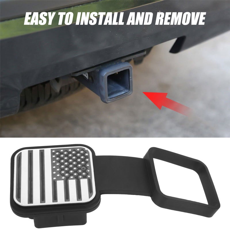 Trailer Hitch Cover Tow Receiver Tube Plug Hitch Insert Cover Tow Protect Cap - Image 2