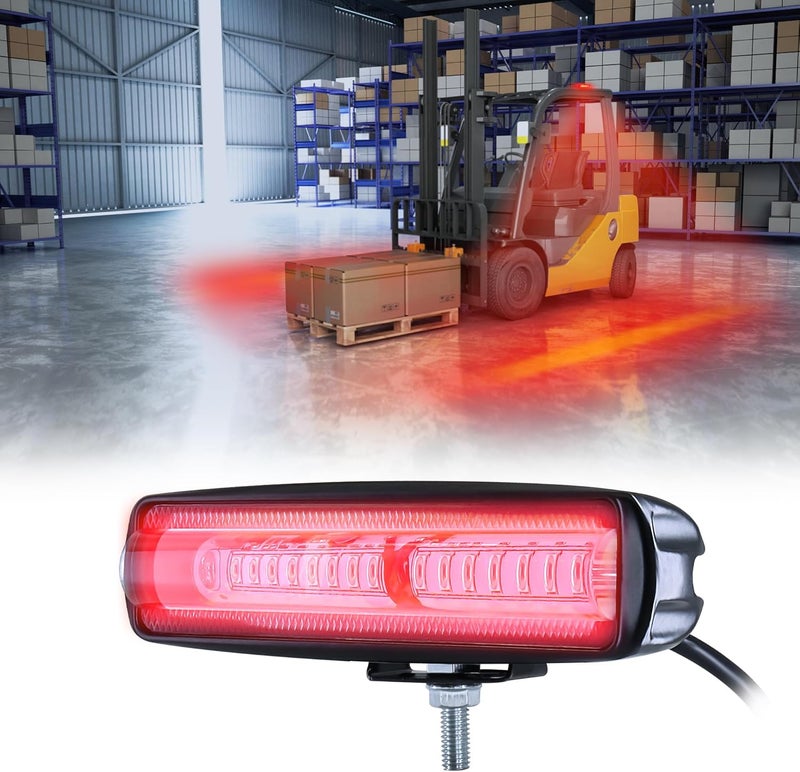 eTzone ضوء تحذير LED eTzone بقوة 30 واط - ضوء أمان أحمر للمستودعات والشاحنات DC 12-80V - Image 1