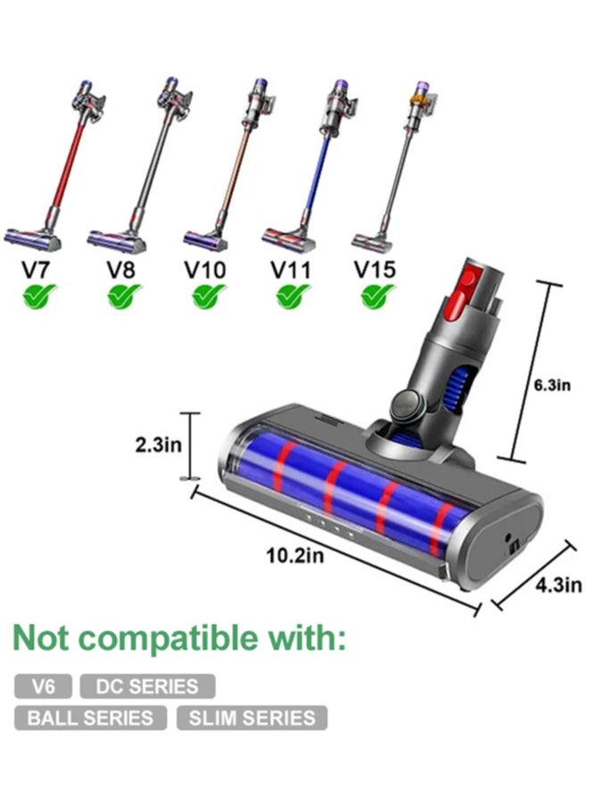 APEX Vacuum Cleaner Accessories, Soft Roller Cleaning Head with LED Lights  - Image 2