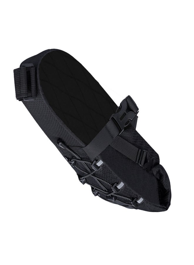 إنلي حقيبة سرج دراجة بسعة 5.8 لتر، حقيبة كبيرة توضع تحت المقعد للدراجات الجبلية والطرقية، مناسبة للرحلات الطويلة، لون أسود - Image 5