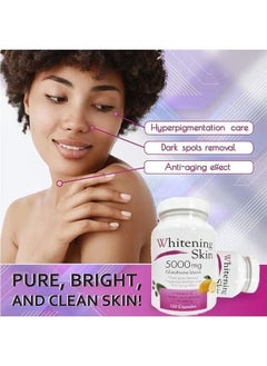Sthxyfaith Glutathione Whitening Pills，Dark Spots & Acne Scar Remover - 5000mg，Vegan Skin Bleaching Pills with Anti-Aging & Antioxidant Effect，120 Capsules  - Image 5