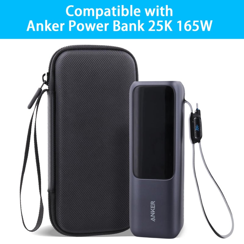 co2CREA for Anker 25,000mAh Laptop Power Bank, Hard Travel Case Compatible with Anker Zolo A1695 Power Bank 25K 165W, Case Only (Black Case) - Image 3