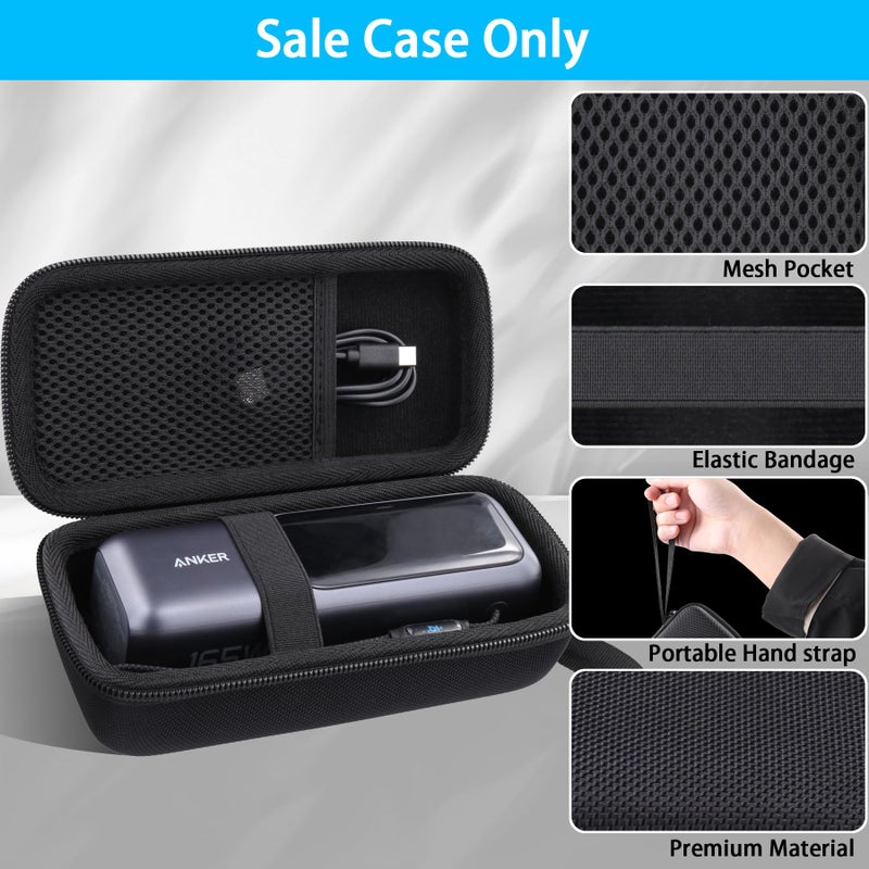 co2CREA for Anker 25,000mAh Laptop Power Bank, Hard Travel Case Compatible with Anker Zolo A1695 Power Bank 25K 165W, Case Only (Black Case) - Image 4