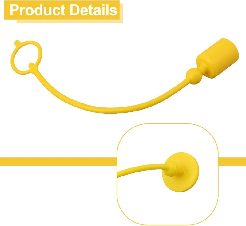 غطاء غبار سريع التوصيل الهيدروليكي: سلسلة ISO7241-A، مصنوع من مطاط PVC، حماية فعالة - خيارات أحجام مصقولة بالألوان لصيانة المعدات الهيدروليكية - Image 3