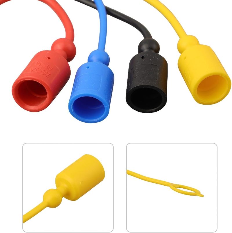 غطاء غبار سريع التوصيل الهيدروليكي: سلسلة ISO7241-A، مصنوع من مطاط PVC، حماية فعالة - خيارات أحجام مصقولة بالألوان لصيانة المعدات الهيدروليكية - Image 4