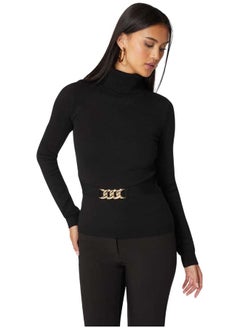 Fitted Turtle Neck Ornate Belt Sweater - pzsku/ZEEA81C3DB635ACB2C49DZ/45/_/1728823596/21a92db0-f523-45c1-9a9b-f3c9cd707bd4