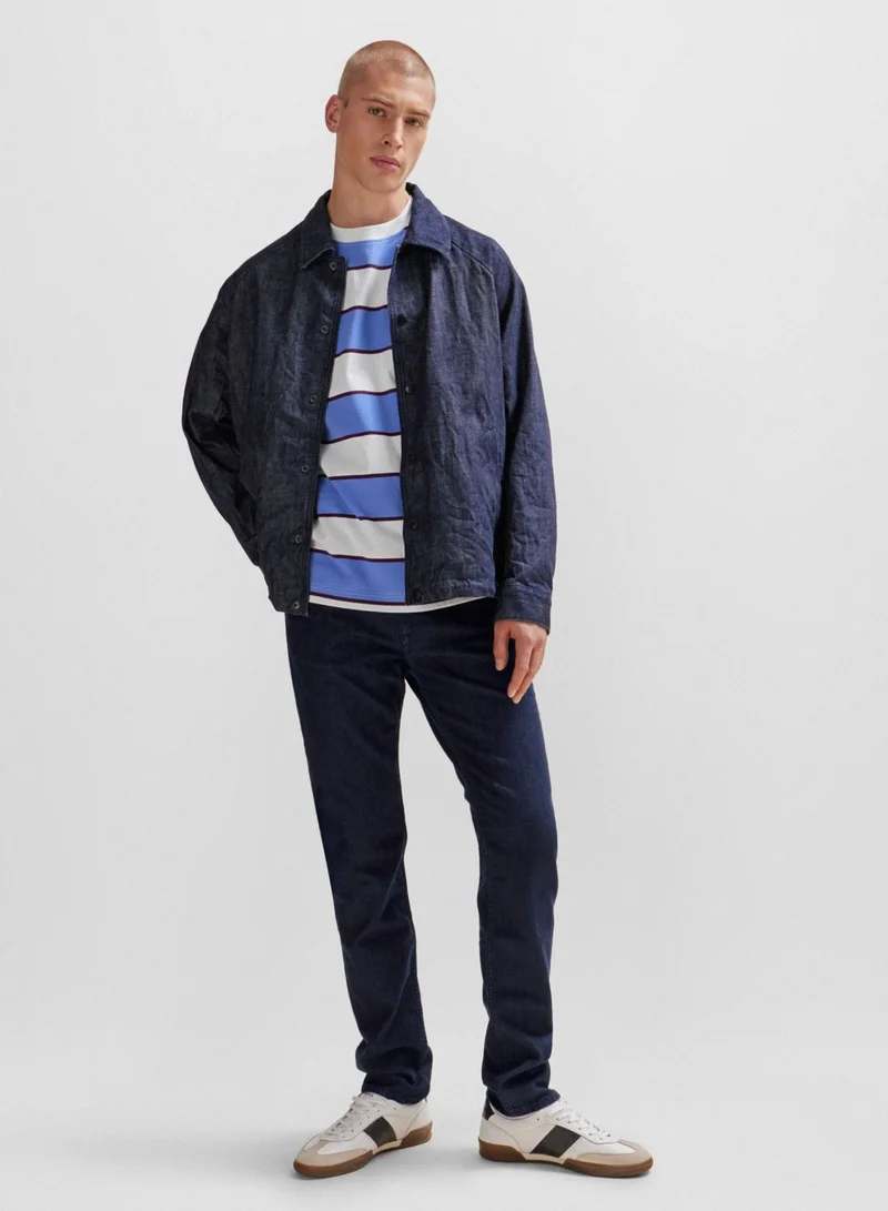 BOSS Striped Crew Neck T-Shirt