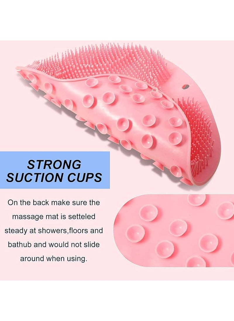 Generic - Shower Foot & Back Scrubber, Silicone Bath Massage Pad, Silicone Body Scrubber, Wall Mounted Back Scrubber - Image 1