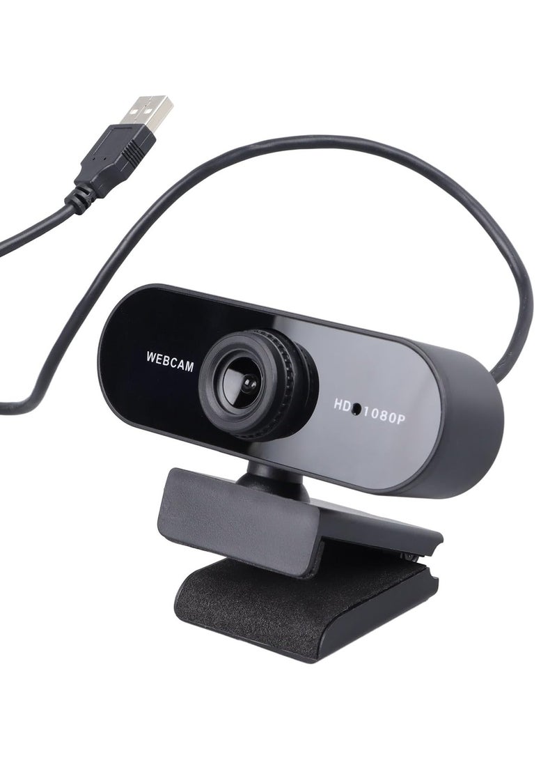 Denash HD 1080p Webcam, for Video Recording, Conferencing & Streaming, with Built-in Microphone - Image 1