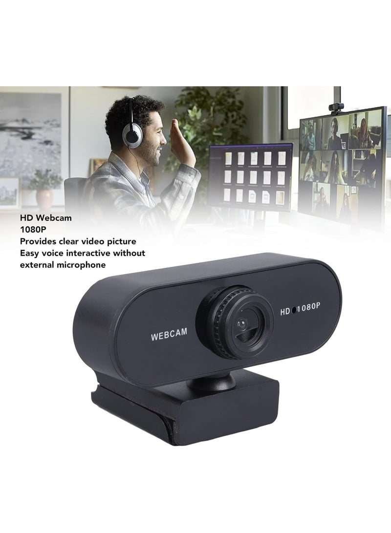 Denash HD 1080p Webcam, for Video Recording, Conferencing & Streaming, with Built-in Microphone - Image 3