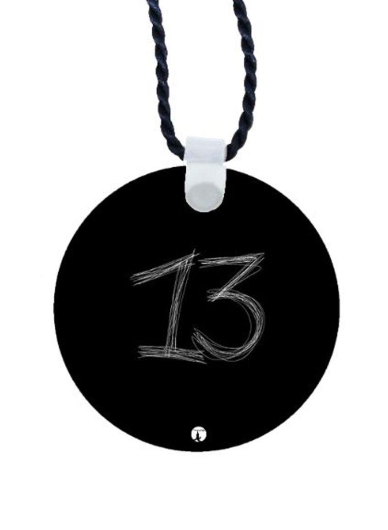 RKN Number 13 Printed Car Mirror Pendant - Image 1