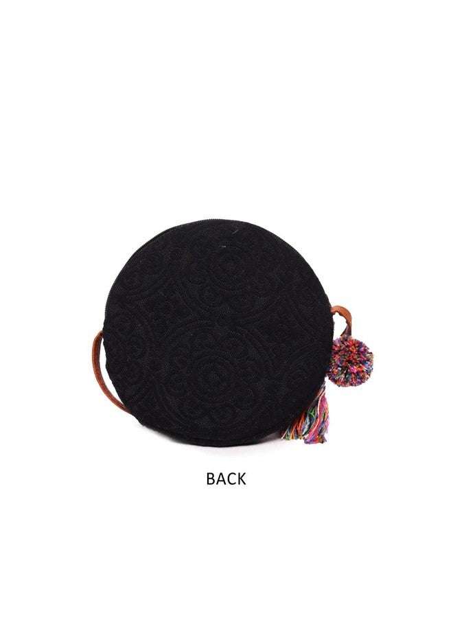 ASTRID Round Textured Sling Bag For Girls (grey) - Image 5