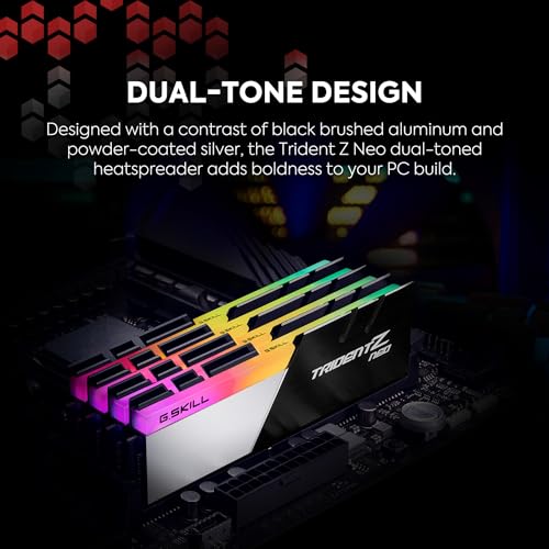 G.SKILL Trident Z Neo Series DDR4 RAM (XMP) 32GB (2x16GB) 3600MT/s CL18-22-22-42 1.35V Intel AMD Desktop Computer Memory U-DIMM (F4-3600C18D-32GTZN) - Image 4