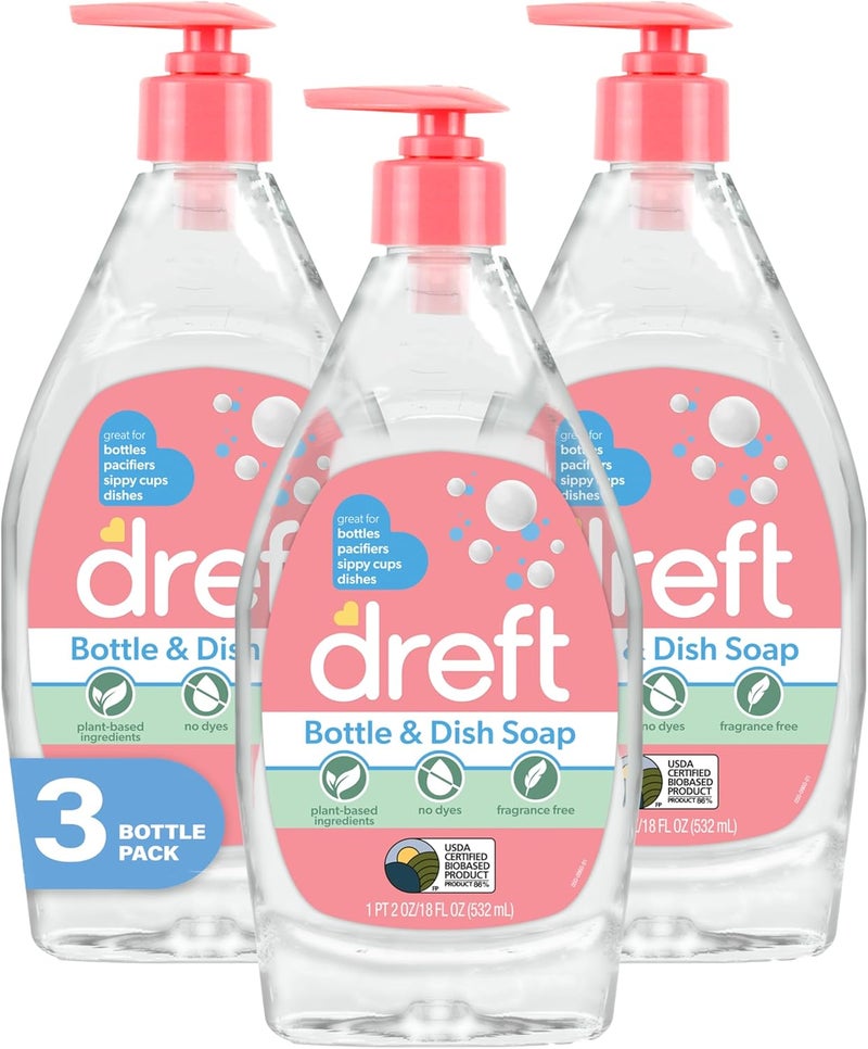 Dreft Baby Bottle and Dish Soap - 3 Pack - Image 1