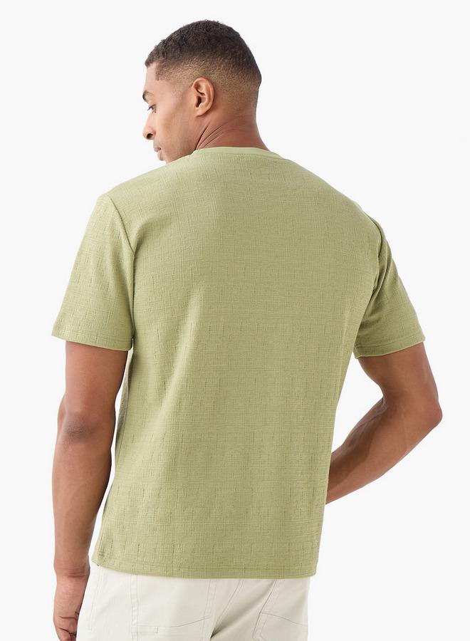 Iconic Relaxed Fit Textured T-shirt - Image 3