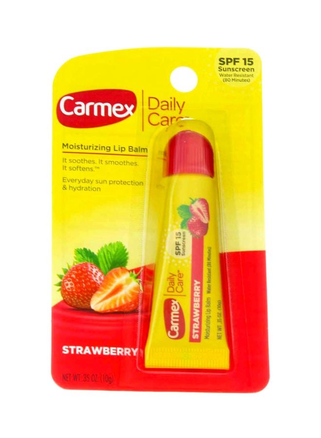 CARMEX Daily Care Moisturizing Lip Balm Strawberry SPF 15 - Image 3