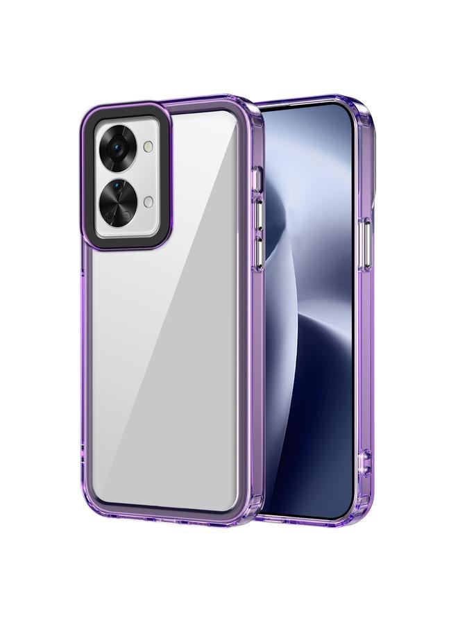 S-TOP Case For OnePlus Nord 2T 5G Transparent Acrylic + TPU Shockproof Phone Case - Image 1