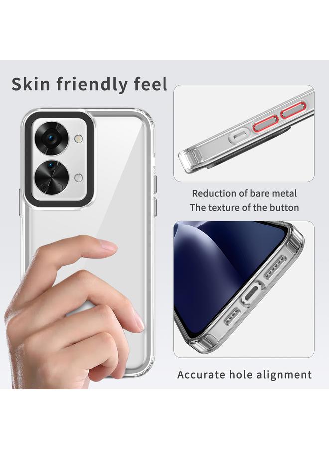 S-TOP Case For OnePlus Nord 2T 5G Transparent Acrylic + TPU Shockproof Phone Case - Image 5