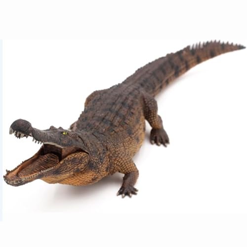 EOIVSH Giant Alligator Toy 15 Realistic Crocodile Action Figure with Moveable Jaw Educational Wild Life Animal Aligator Figurine for Kids Great for Gift Cake Topper Decoration - Image 1