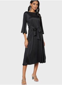 Front Tie Knitted Dress