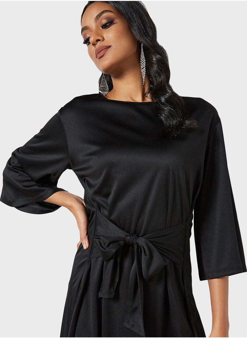 SIVVI for HANIYA - Front Tie Knitted Dress - Image 1