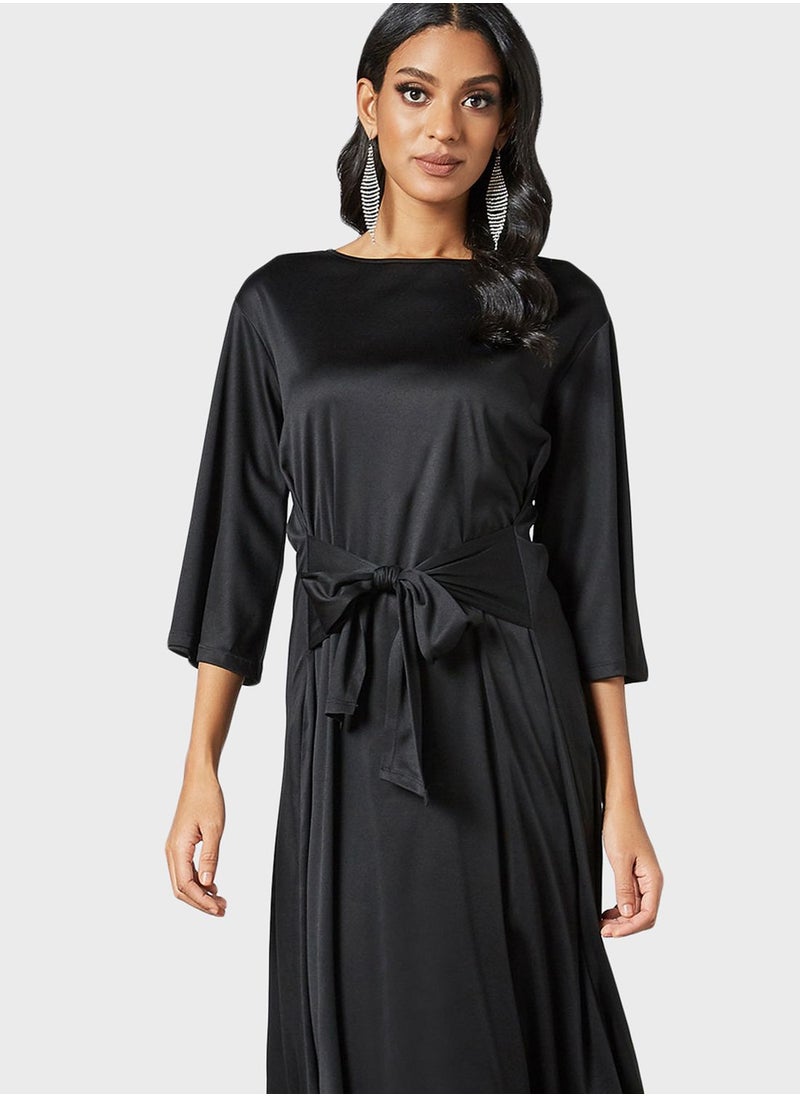 SIVVI for HANIYA - Front Tie Knitted Dress - Image 1