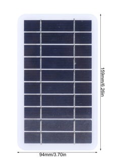 Generic Solar Panel Charger 2W 5V Outdoor Polycrystalline Silicon Solar Cell Camping Portable Power Solar Panel Mobile Power Supply for Charging Mobile Phone  - Image 3