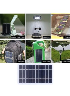 Generic Solar Panel Charger 2W 5V Outdoor Polycrystalline Silicon Solar Cell Camping Portable Power Solar Panel Mobile Power Supply for Charging Mobile Phone  - Image 5