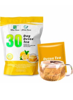 Organic Herbal Detox Tea | Natural Slimming Tea for Weight Loss | Burns Fat & Revitalizes Metabolism | 30 Tea Bags of Powerful Natural Detox Benefits