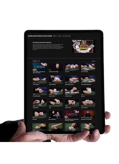Magic Makers 50 Amazing Card Tricks Kit for All Ages with Trick Decks Included