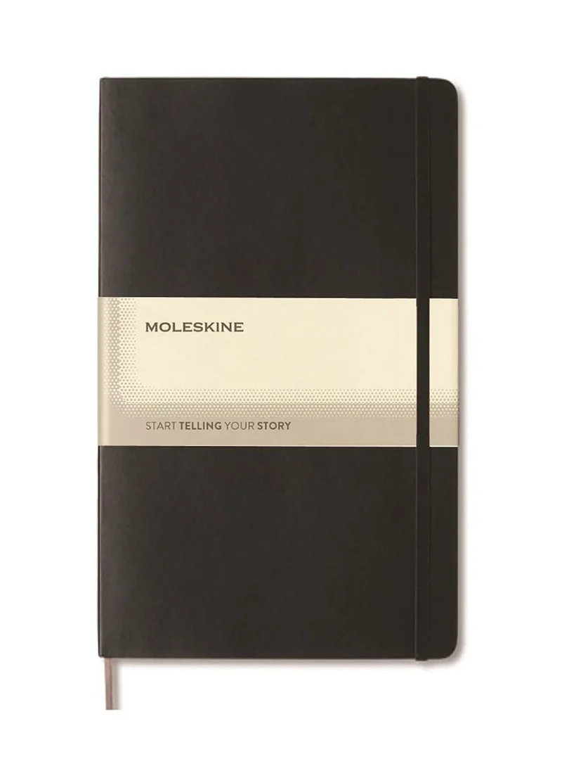 MOLESKINE Moleskine Classic Large Ruled Soft Cover Notebook - Black