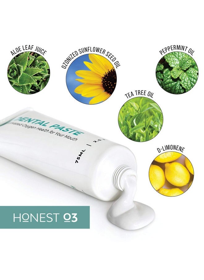 Honest O3 - Onest O3 Dental Paste ; Ozone Oil Infused Toothpaste ; Flouridefree For Promoting Healthy Mouth Teeth And Gums ; Ozonated Oral Care ; 2.5 Ounces - Image 1