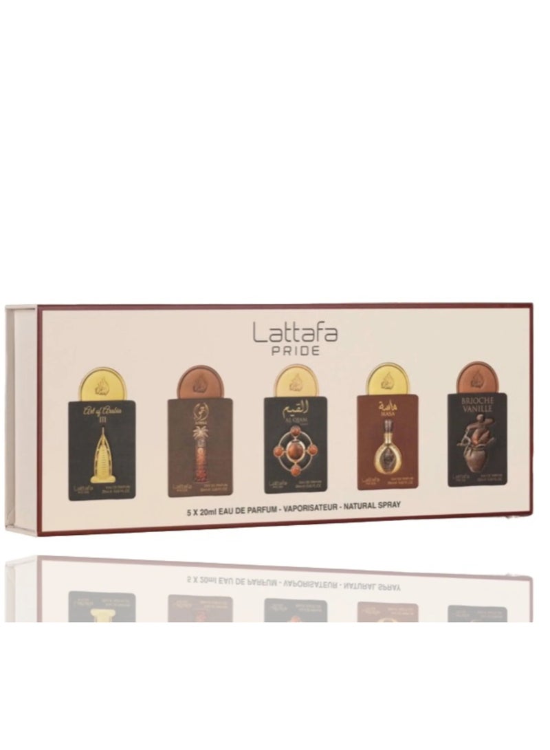 Lattafa Gift Set by Lattafa Pride 20ml x 5pcs for Unisex