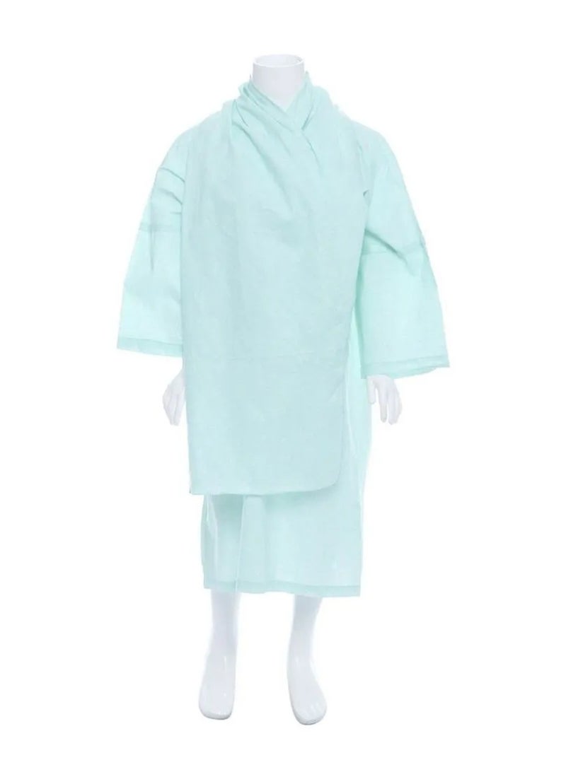 Manasek Kids Blue Scarf & Prayer Dress Set with a Bag - 8 -10 Years - Image 2