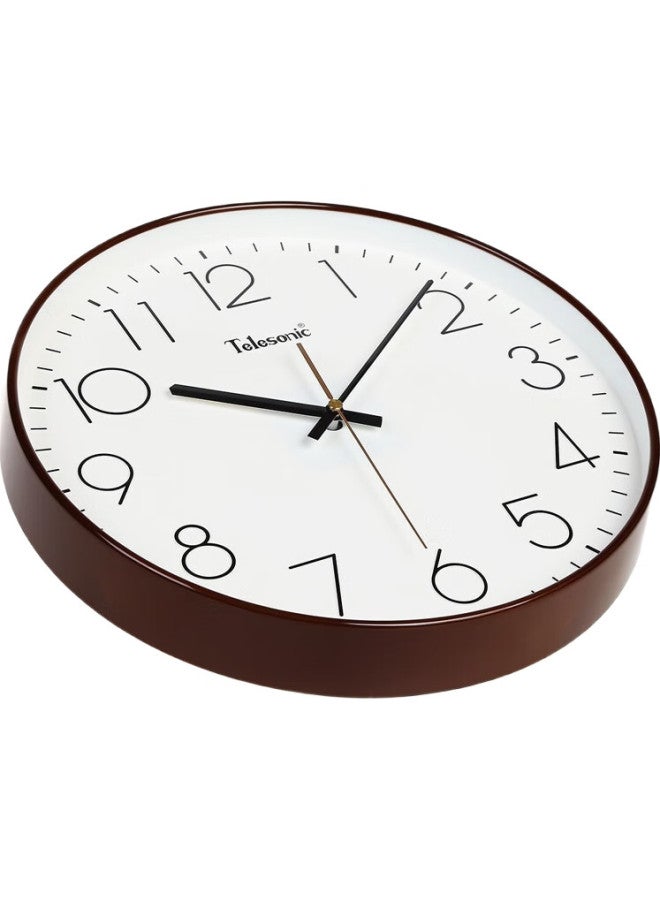 Telesonic Wall Clock, Living Room Bedroom Quartz Clock, Modern Minimalist Creative Clock, No Drilling Required, Personalized 3D Clock, Wall-Mounted Clock, 30Cm - Image 1