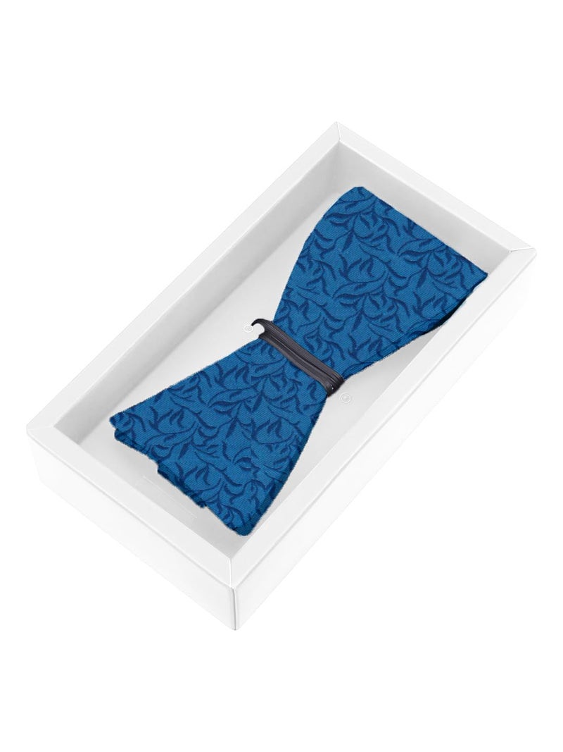 Blacksmith Black Self Tie Bowtie for Men - Image 4