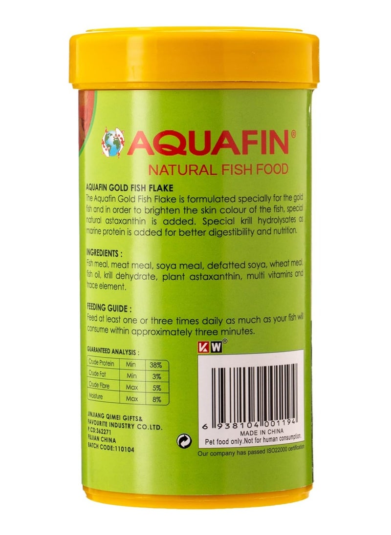 AQUAFIN Aquafin Professional Goldfish Flake 500ml Natural Colour Enhancing Staple Food for Aquarium Fish  - Image 2