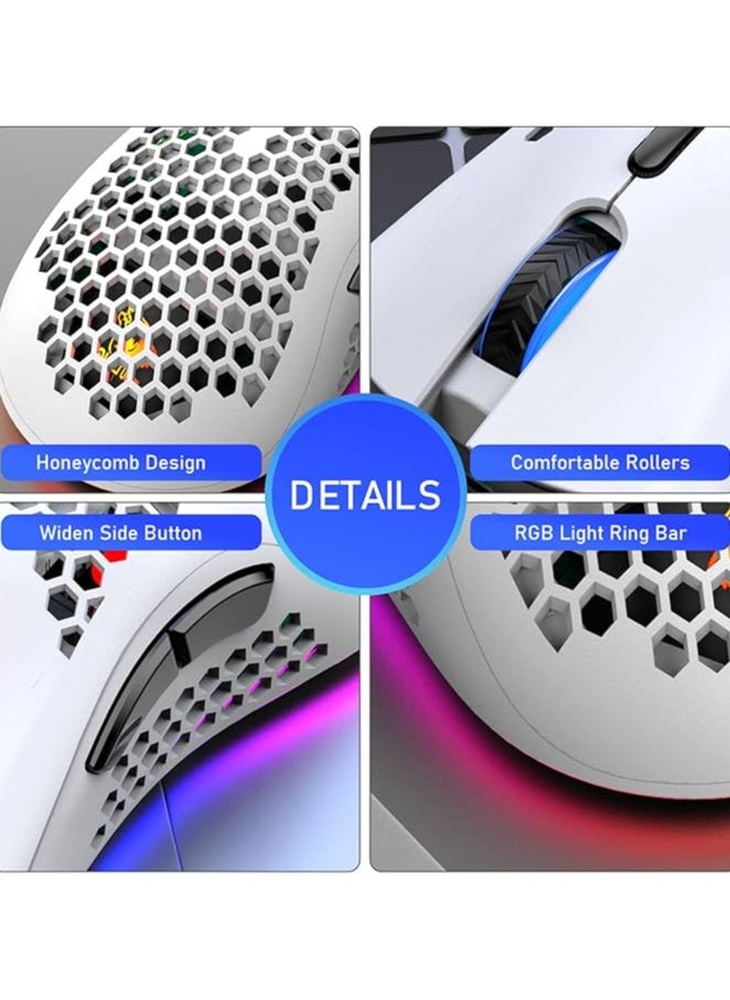 Hollow Lightweight RGB Wired Gaming USB Mouse