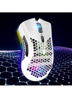 متجر الفرح ماوس ألعاب USB سلكي خفيف الوزن مجوف بإضاءة RGB  - Image 2