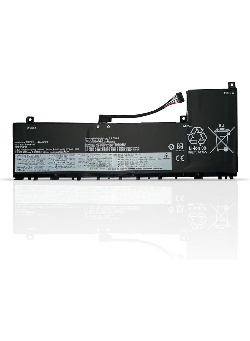 Terabyte L20D3PF0 L20C3PF1 L20M3PF1 L20L3PF1 SB11B44631 SB11B44632 SB11B44634 5B11B44625 Laptop Battery Compatible with Lenovo XiaoXin Air 14+ ACH 14+ ITL 14+ + ACN 20 21 14+ IAP Series (11.52V 56.5Wh) - Image 1