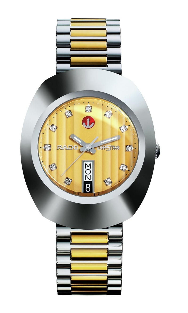 Rado Unisex Original Stainless Steel Swiss Automatic Watch, Yellow (R12408633)